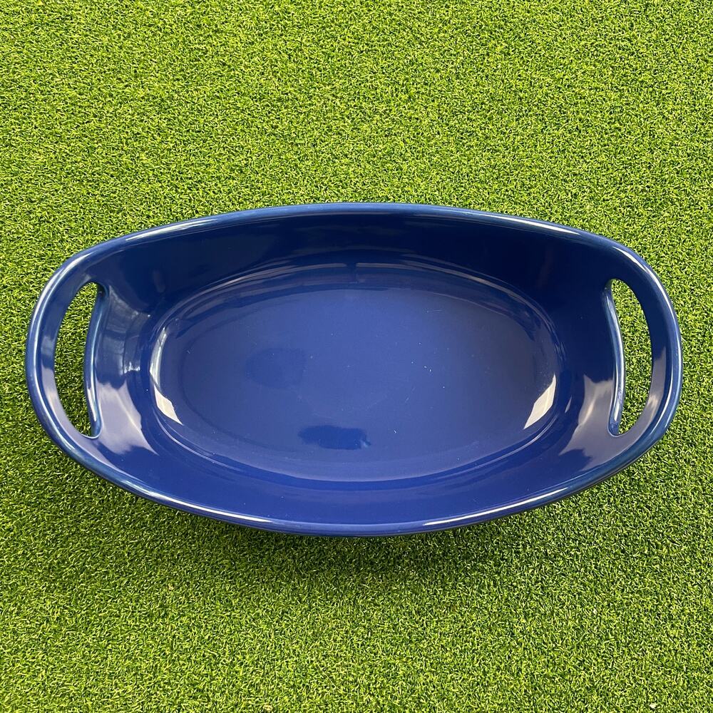 Vintage Rachael Ray Cobalt Blue Oval Casserole Dish 1.25 Quarts